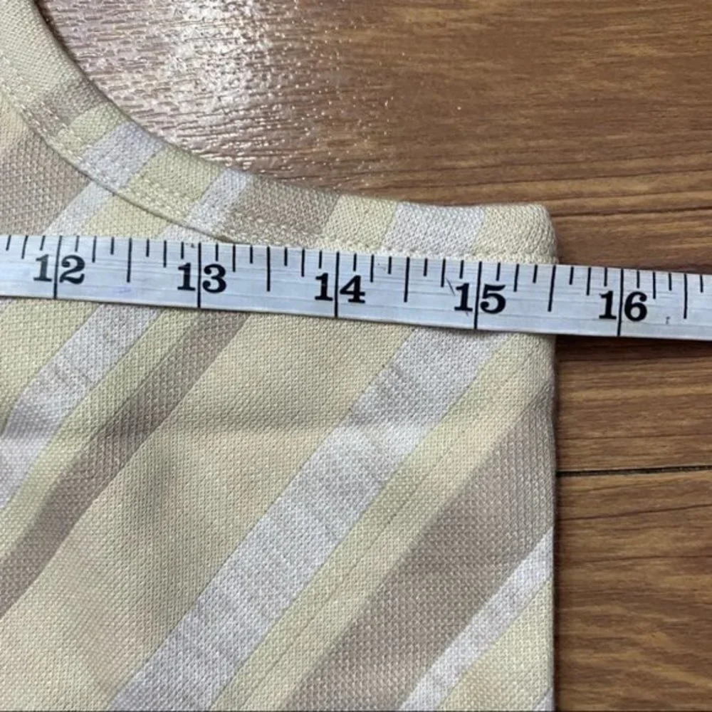 FREE PEOPLE Ivory Striped Sidelines‎ Tank Size Small - Picture 4 of 10